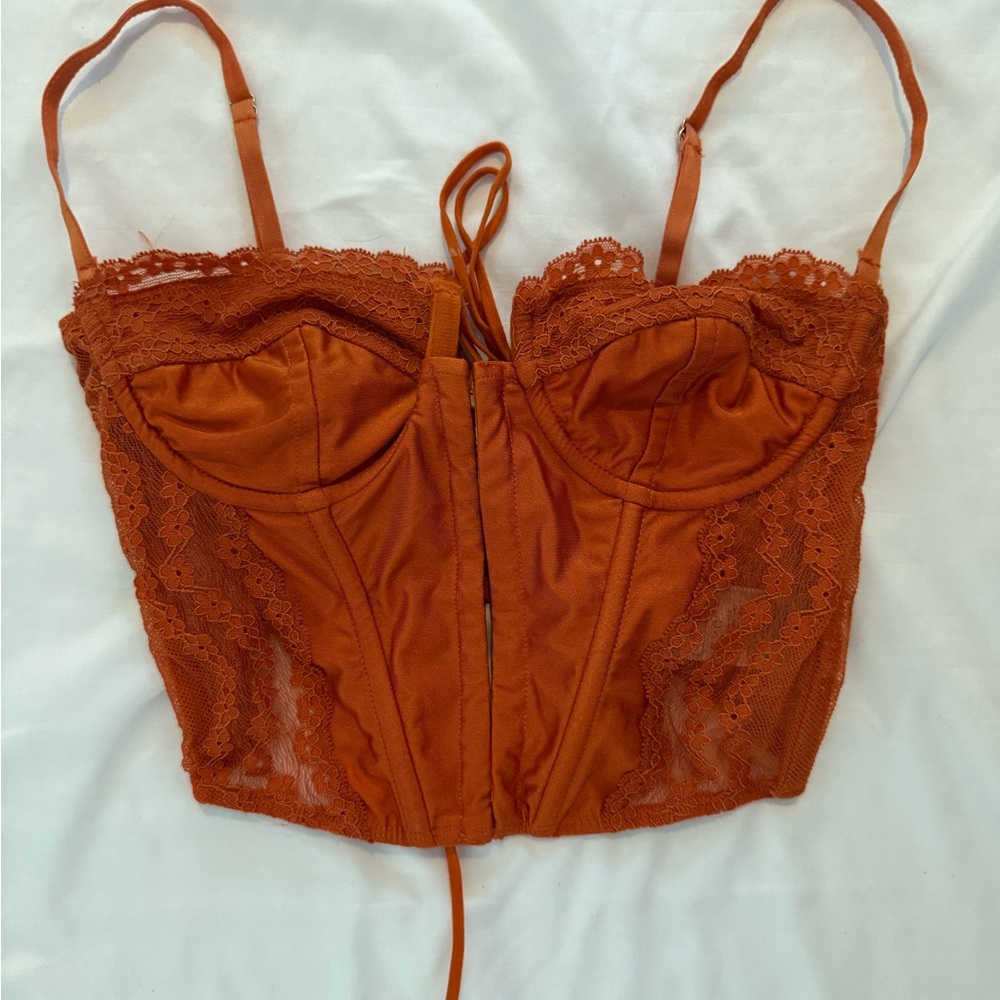 Edited orange corset